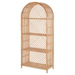 ΒΙΒΛΙΟΘΗΚΗ FB99552 ΑΠΟ ΦΥΣΙΚΟ RATTAN ΣΕ ΦΥΣΙΚΟ ΧΡΩΜΑ 80x40x182Υεκ. - Image 5