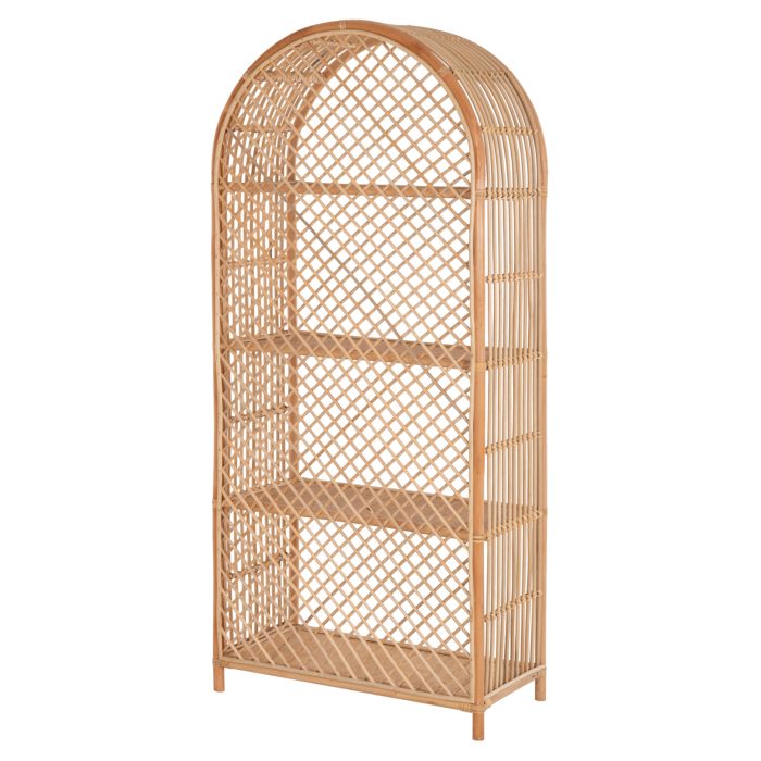 ΒΙΒΛΙΟΘΗΚΗ FB99552 ΑΠΟ ΦΥΣΙΚΟ RATTAN ΣΕ ΦΥΣΙΚΟ ΧΡΩΜΑ 80x40x182Υεκ. - Image 5