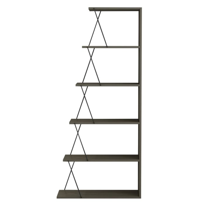 ΒΙΒΛΙΟΘΗΚΗ FB92241.13 OLIVE GREY ME ΜΑΥΡΕΣ ΒΕΡΓΕΣ 65x22-24x146Υεκ. - Image 3