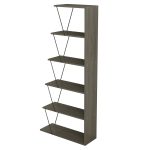 ΒΙΒΛΙΟΘΗΚΗ FB92241.13 OLIVE GREY ME ΜΑΥΡΕΣ ΒΕΡΓΕΣ 65x22-24x146Υεκ. - Image 4