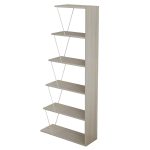 ΒΙΒΛΙΟΘΗΚΗ ΜΕΛΑΜΙΝΗΣ SONOMA ΛΕΥΚΟ FB92241.11 65x22-24x146Υεκ. - Image 4