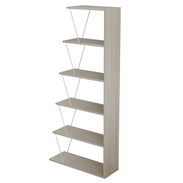 ΒΙΒΛΙΟΘΗΚΗ ΜΕΛΑΜΙΝΗΣ SONOMA ΛΕΥΚΟ FB92241.11 65x22-24x146Υεκ. - Image 4