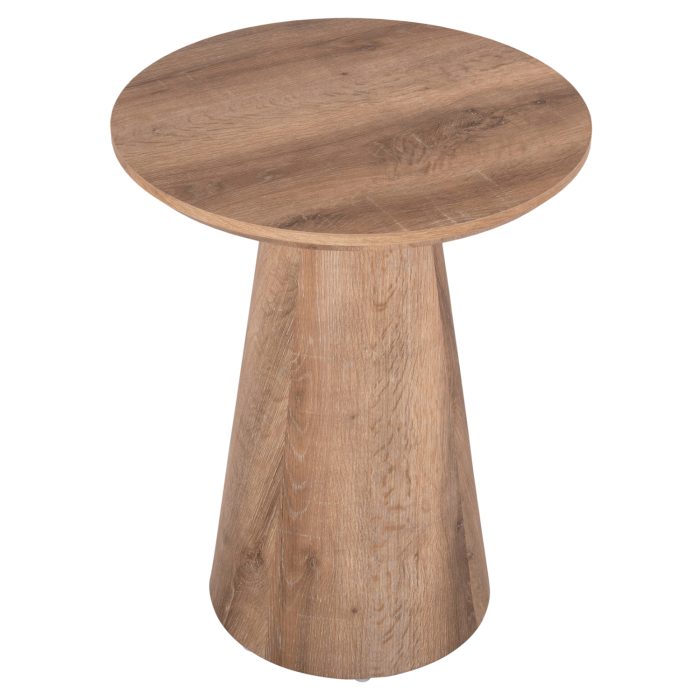 ΒΟΗΘΗΤΙΚΟ ΤΡΑΠΕΖΑΚΙ FB918029 MDF ΣΕ ΦΥΣΙΚΟ ΧΡΩΜΑ ΞΥΛΟΥ Φ45x56,5Υεκ - Image 4