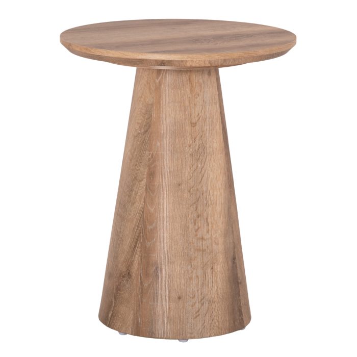 ΒΟΗΘΗΤΙΚΟ ΤΡΑΠΕΖΑΚΙ FB918029 MDF ΣΕ ΦΥΣΙΚΟ ΧΡΩΜΑ ΞΥΛΟΥ Φ45x56,5Υεκ - Image 1