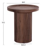 ΒΟΗΘΗΤΙΚΟ ΤΡΑΠΕΖΙ FB918027 MDF ΣΕ ΣΚΟΥΡΟ ΚΑΦΕ ΞΥΛΟΥ Φ45x50,5Υεκ. - Image 2