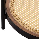 ΒΟΗΘΗΤΙΚΟ ΤΡΑΠΕΖΙ FB918031 ΓΥΑΛΙ TOP-ΜΕΤΑΛΛΟ-RATTAN ΣΕ ΦΥΣΙΚΟ Φ50x55,5Υεκ. - Image 6