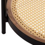 ΒΟΗΘΗΤΙΚΟ ΤΡΑΠΕΖΙ FB918031 ΓΥΑΛΙ TOP-ΜΕΤΑΛΛΟ-RATTAN ΣΕ ΦΥΣΙΚΟ Φ50x55,5Υεκ. - Image 7