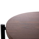 ΒΟΗΘΗΤΙΚΟ ΤΡΑΠΕΖΙ FB99618.02 MDF ΣΕ ΚΑΡΥΔΙ-ΜΑΥΡΟ ΜΕΤΑΛΛΟ Φ44x66Υεκ. - Image 6