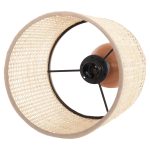 ΕΠΙΤΡΑΠΕΖΙΟ ΦΩΤΙΣΤΙΚΟ FB94709 ΜΠΕΖ ΚΑΠΕΛΟ WICKER-ΞΥΛΙΝΗ ΒΑΣΗ Φ15,5x35,5Υεκ. - Image 5