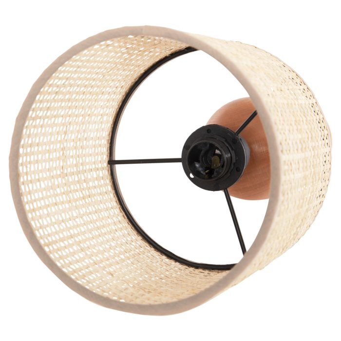 ΕΠΙΤΡΑΠΕΖΙΟ ΦΩΤΙΣΤΙΚΟ FB94709 ΜΠΕΖ ΚΑΠΕΛΟ WICKER-ΞΥΛΙΝΗ ΒΑΣΗ Φ15,5x35,5Υεκ. - Image 5