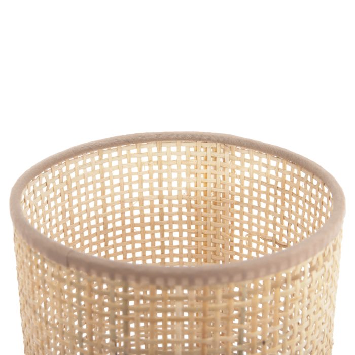 ΕΠΙΤΡΑΠΕΖΙΟ ΦΩΤΙΣΤΙΚΟ FB94709 ΜΠΕΖ ΚΑΠΕΛΟ WICKER-ΞΥΛΙΝΗ ΒΑΣΗ Φ15,5x35,5Υεκ. - Image 6