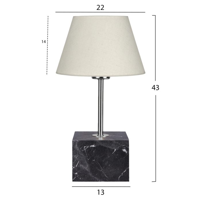 ΦΩΤΙΣΤΙΚΟ ΕΠΙΤΡΑΠΕΖΙΟ FB97594.01 ΕΚΡΟΥ 13x13x43Y εκ. - Image 2