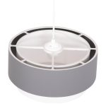 ΦΩΤΙΣΤΙΚΟ ΟΡΟΦΗΣ ΚΥΛΙΝΔΡΙΚΟ FB94706.01 PVC ΣΕ ΛΕΥΚΟ-ΓΚΡΙ Φ30x70Υεκ. - Image 4