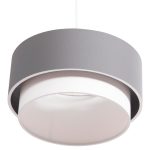 ΦΩΤΙΣΤΙΚΟ ΟΡΟΦΗΣ ΚΥΛΙΝΔΡΙΚΟ FB94706.01 PVC ΣΕ ΛΕΥΚΟ-ΓΚΡΙ Φ30x70Υεκ. - Image 5