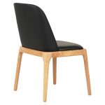 KΑΡΕΚΛΑ ΤΡΑΠΕΖΑΡΙΑΣ FB99944.01 RUBBERWOOD-ΜΑΥΡΟ PU 54,5x58x86Υεκ - Image 4