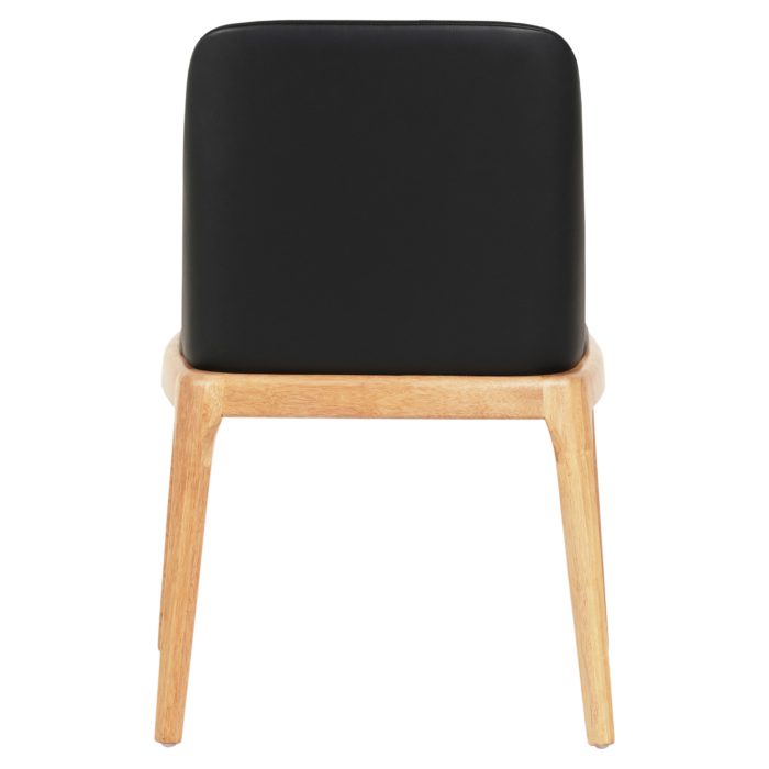 KΑΡΕΚΛΑ ΤΡΑΠΕΖΑΡΙΑΣ FB99944.01 RUBBERWOOD-ΜΑΥΡΟ PU 54,5x58x86Υεκ - Image 5