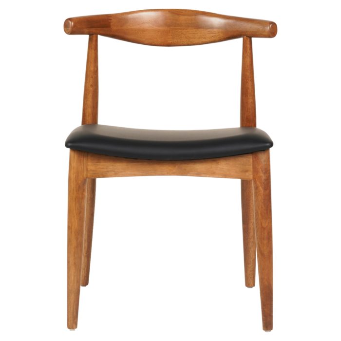 KΑΡΕΚΛΑ ΤΡΑΠΕΖΑΡΙΑΣ FB99947.03 RUBBERWOOD ΚΑΡΥΔΙ-ΜΑΥΡΟ PU 55x51x75Υεκ - Image 3