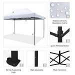 ΚΙΟΣΚΙ/GAZEBO FB96311 ΠΤΥΣΣΟΜΕΝΟ-ΣΚΕΛΕΤΟΣ ΜΕΤΑΛ.ΜΑΥΡΟΣ-ΛΕΥΚΟ ΥΦΑΣΜΑ 3x4,5x3,10Yμ - Image 6
