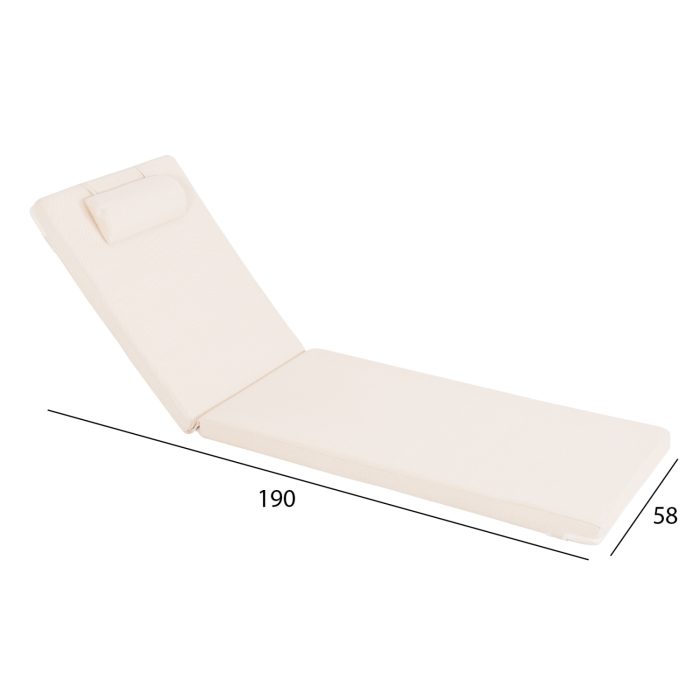 ΜΑΞΙΛΑΡΙ ΞΑΠΛΩΣΤΡΑΣ TEXTILENE ΜΠΕΖ FB911234.61T 190(114-76)x58x6,5Yεκ. - Image 2