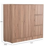 ΝΤΟΥΛΑΠΙ ΜΕ 4 ΑΠΟΘ.ΧΩΡΟΥΣ FB92480.02 SONAMA OAK ΜΕΛΑΜΙΝΗ 117x39,5x99,5Υεκ - Image 2