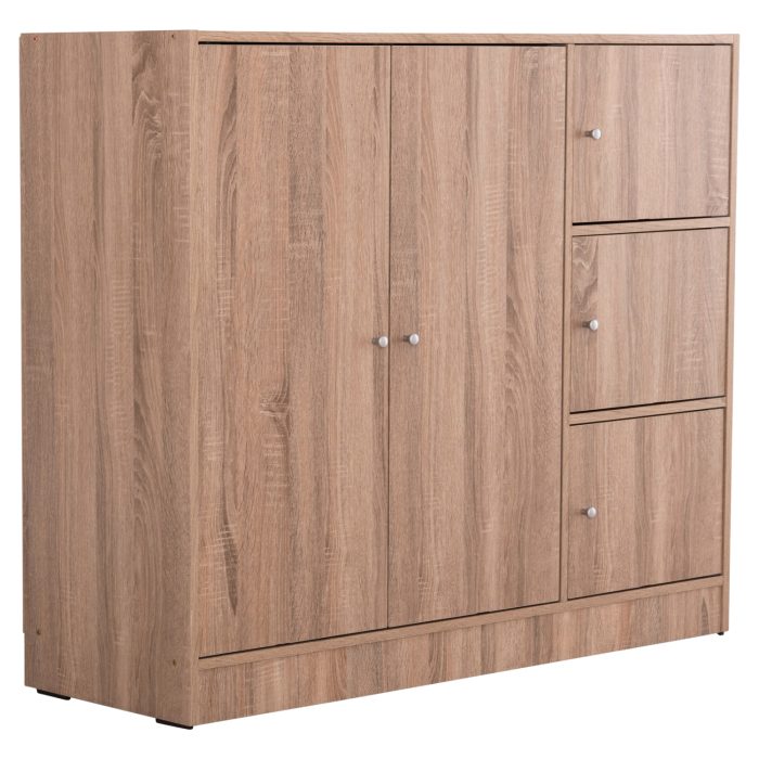ΝΤΟΥΛΑΠΙ ΜΕ 4 ΑΠΟΘ.ΧΩΡΟΥΣ FB92480.02 SONAMA OAK ΜΕΛΑΜΙΝΗ 117x39,5x99,5Υεκ - Image 1