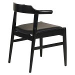 ΠΟΛΥΘΡΟΝΑ ΤΡΑΠΕΖΑΡΙΑΣ FB99946.02 RUBBERWOOD & PU ΣΕ ΜΑΥΡΟ 57x54x74Υεκ. - Image 4