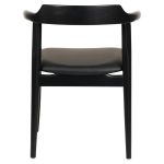 ΠΟΛΥΘΡΟΝΑ ΤΡΑΠΕΖΑΡΙΑΣ FB99946.02 RUBBERWOOD & PU ΣΕ ΜΑΥΡΟ 57x54x74Υεκ. - Image 5