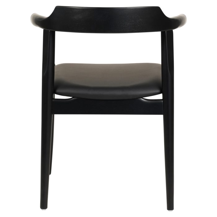 ΠΟΛΥΘΡΟΝΑ ΤΡΑΠΕΖΑΡΙΑΣ FB99946.02 RUBBERWOOD & PU ΣΕ ΜΑΥΡΟ 57x54x74Υεκ. - Image 5