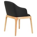 ΠΟΛΥΘΡΟΝΑ ΤΡΑΠΕΖΑΡΙΑΣ FB99949.01 RUBBERWOOD ΣΕ ΟΑΚ-ΜΑΥΡΟ PU 54,5x58x78Υεκ. - Image 4