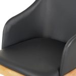ΠΟΛΥΘΡΟΝΑ ΤΡΑΠΕΖΑΡΙΑΣ FB99949.01 RUBBERWOOD ΣΕ ΟΑΚ-ΜΑΥΡΟ PU 54,5x58x78Υεκ. - Image 6
