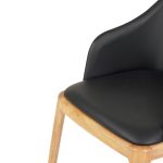 ΠΟΛΥΘΡΟΝΑ ΤΡΑΠΕΖΑΡΙΑΣ FB99949.01 RUBBERWOOD ΣΕ ΟΑΚ-ΜΑΥΡΟ PU 54,5x58x78Υεκ. - Image 7