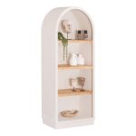 ΡΑΦΙΕΡA FB918044 MDF ΥΠΟΛΕΥΚΟ-ΡΑΦΙΑ ΞΥΛΟ ΕΛΑΤΟΥ ΦΥΣΙΚΟ 80x38x188,5Υεκ.