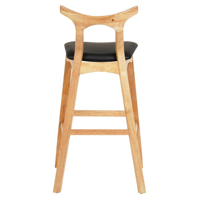 ΣΚΑΜΠΟ ΜΠΑΡ FB99951.01 RUBBERWOOD ΣΕ ΟΑΚ-ΜΑΥΡΟ PU 43x41x100Υεκ. - Image 5