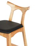 ΣΚΑΜΠΟ ΜΠΑΡ FB99951.01 RUBBERWOOD ΣΕ ΟΑΚ-ΜΑΥΡΟ PU 43x41x100Υεκ. - Image 6
