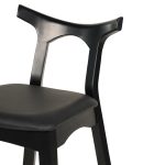 ΣΚΑΜΠΟ ΜΠΑΡ FB99951.02 RUBBERWOOD & PU ΣΕ ΜΑΥΡΟ 49x53x99,5Υεκ. - Image 6
