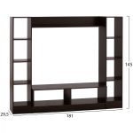 ΣΥΝΘΕΣΗ ΤΗΛΕΟΡΑΣΗΣ FB92255.01 WENGE 181x29,5x145 εκ. - Image 2