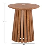 ΤΡΑΠΕΖΑΚΙ ΒΟΗΘΗΤΙΚΟ FB918025 MDF ΣΕ ΦΥΣΙΚΟ ΞΥΛΟΥ Φ45x50,5Υεκ. - Image 2