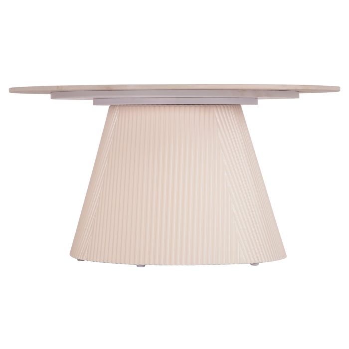 ΤΡΑΠΕΖΙ ΣΑΛΟΝΙΟY FB918022.02 ΚΕΡΑΜΙΚΟ TOP-MDF ΒΑΣΗ-ΚΡΕΜ ΛΕΥΚΟ Φ80x41Υεκ. - Image 3