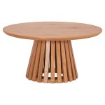ΤΡΑΠΕΖΙ ΣΑΛΟΝΙΟΥ FB918024 MDF ΣΕ ΑΝΟΙΧΤΟ ΦΥΣΙΚΟ ΞΥΛΟΥ Φ80x40,5Υεκ.