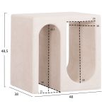 ΤΡΑΠΕΖΙ ΣΑΛΟΝΙΟΥ FB918070 MDF ΣΕ ΥΠΟΛΕΥΚΟ ΧΡΩΜΑ 48x38x48,5Υεκ. - Image 2