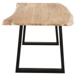 ΤΡΑΠΕΖΙ ΤΡΑΠΕΖΑΡΙΑΣ SOFIA SLIM FB98500.21 ΜΑΣΙΦ ΞΥΛΟ ΑΚΑΚΙΑΣ 160x92x78Υεκ. - Image 4
