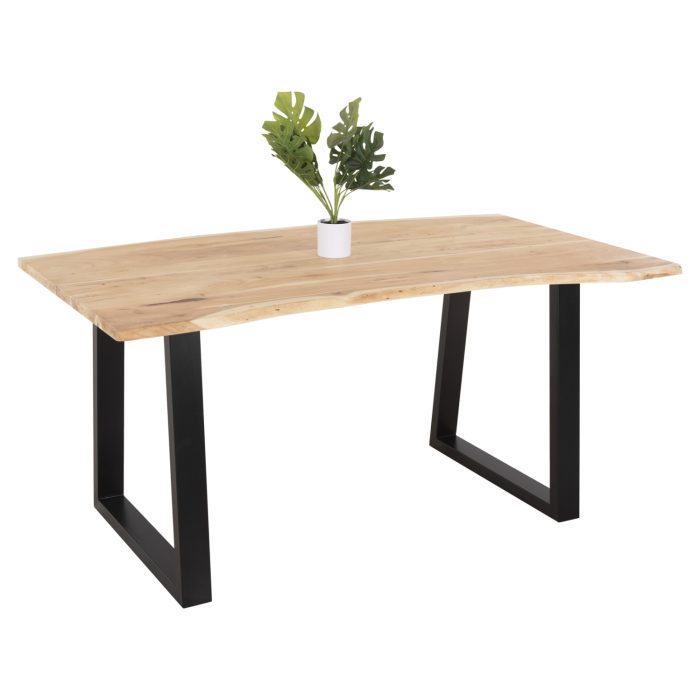 ΤΡΑΠΕΖΙ ΤΡΑΠΕΖΑΡΙΑΣ SOFIA SLIM FB98500.21 ΜΑΣΙΦ ΞΥΛΟ ΑΚΑΚΙΑΣ 160x92x78Υεκ. - Image 1