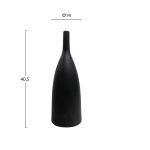 ΕΠΙΤΡΑΠΕΖΙΟ ΚΕΡΑΜΙΚΟ ΔΙΑΚΟΣΜΗΤΙΚΟ FB94634.02 ΜΑΥΡΟ ΜΑΤ Φ14x39Υ εκ. - Image 2