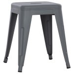 ΣΚΑΜΠΟ ΜΕΤΑΛΛΙΚΟ FB90096.50 ΣΕ ΓΚΡΙ ΜΑΤ ΧΡΩΜΑ 37x37x45Υεκ.