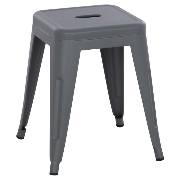 ΣΚΑΜΠΟ ΜΕΤΑΛΛΙΚΟ FB90096.50 ΣΕ ΓΚΡΙ ΜΑΤ ΧΡΩΜΑ 37x37x45Υεκ. - Image 4
