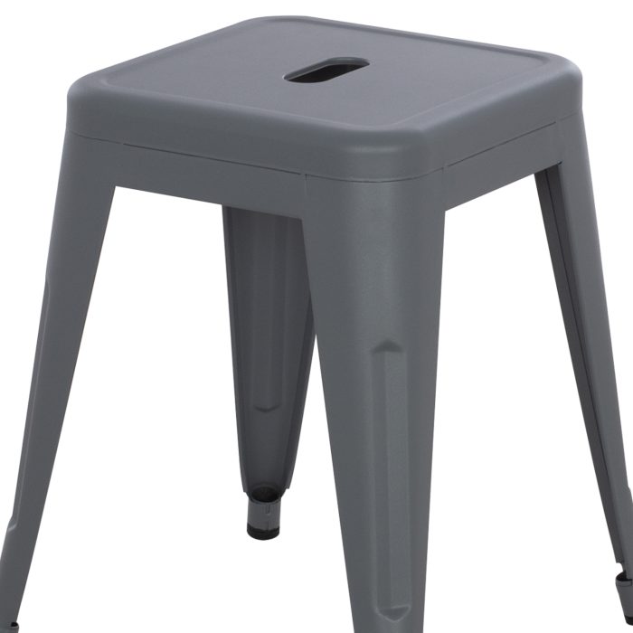 ΣΚΑΜΠΟ ΜΕΤΑΛΛΙΚΟ FB90096.50 ΣΕ ΓΚΡΙ ΜΑΤ ΧΡΩΜΑ 37x37x45Υεκ. - Image 5