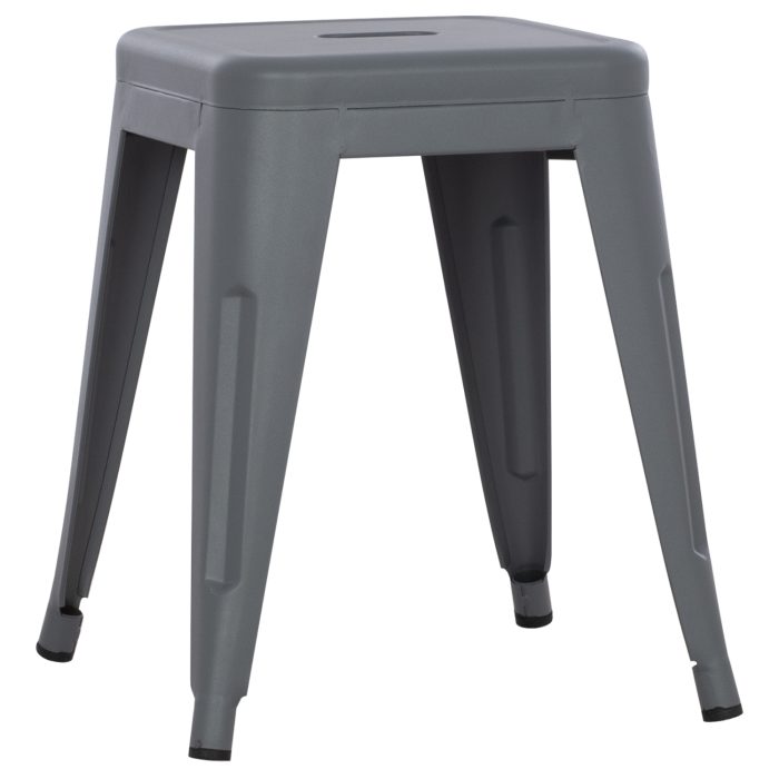 ΣΚΑΜΠΟ ΜΕΤΑΛΛΙΚΟ FB90096.50 ΣΕ ΓΚΡΙ ΜΑΤ ΧΡΩΜΑ 37x37x45Υεκ. - Image 1