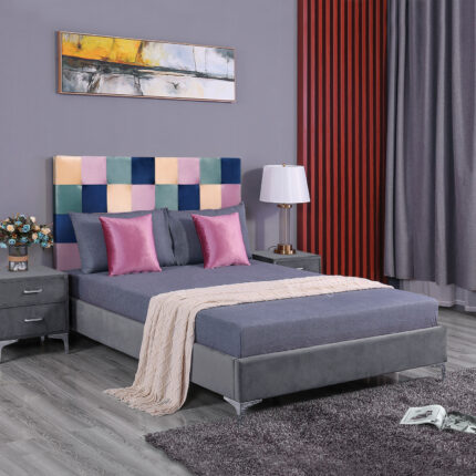 ΚΡΕΒΑΤΙ ΔΙΠΛΟ 150x200 εκ.  ΜΕ COLOR PATTERN FB9591
