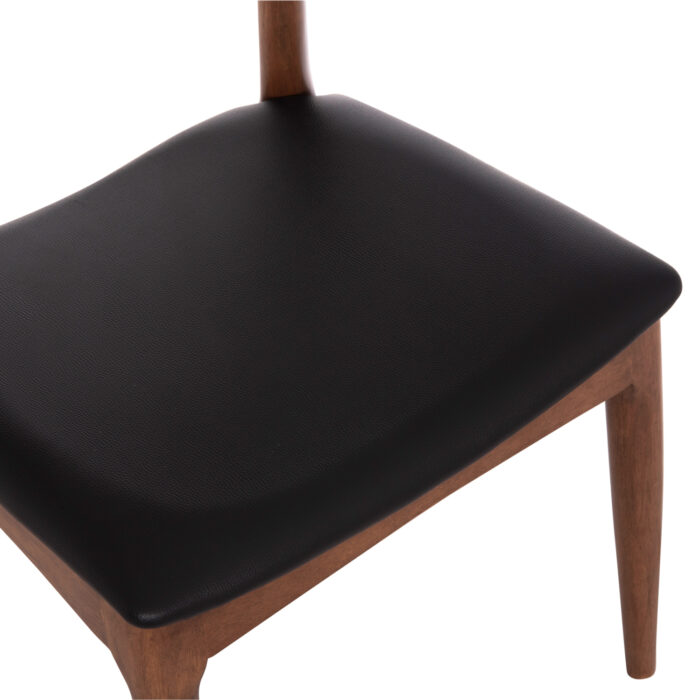 KΑΡΕΚΛΑ ΤΡΑΠΕΖΑΡΙΑΣ FB99947.03 RUBBERWOOD ΚΑΡΥΔΙ-ΜΑΥΡΟ PU 55x51x75Υεκ - Image 8