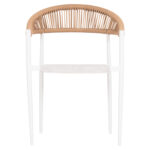 ΠΟΛΥΘΡΟΝΑ FB96284.01 ΑΛΟΥΜΙΝΙΟ & TEXTILENE ΛΕΥΚΟ--P.E.TWISTED RATTAN 55x56x79Υεκ - Image 3